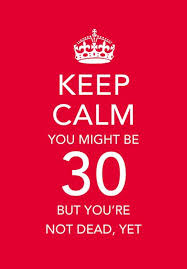 Keep Calm 30th Birthday Crude Card Company Personalised Greeting Cards 30th Birthday Quotes 50th Birthday Quotes Happy Birthday Funny
