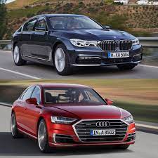 Photo Comparison 2018 Audi A8 Vs Bmw 7 Series Audi A8 Bmw 7 Series Bmw