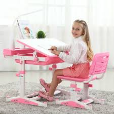 Yeni Yuksek Kalite Ayarlanabilir Yukseklik Koruma Vizyon Duzeltme Durus Oturan Cocuk Ogrenme Mas With Images Desk And Chair Set Kids Furniture Childrens Learning