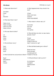 You can print the question sheets and use them as a quiz for learners or students. Bible Trivia Quizzes