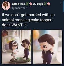If You Want To Ensure Your Marriage Will Last Forever Animalcrossing In 2020 Animal Crossing Animal Crossing Funny Animal Crossing Memes