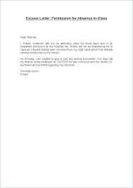 Student Absence Excuse Letter Sample 13 Sample Excuse Letter for ...