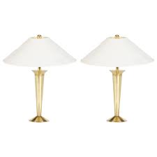 Art Deco Brass Stiffel Table Lamps Pair Circa 1950 Art Deco Table Lamps Art Deco Table Art Deco