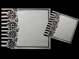 Border For Project Border Design On Paper File Decoration Idea Project Design Idea Youtube Border Design File Decoration Ideas Page Borders Design