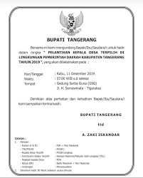 Hormat kami, kepala desa sunggingan. Beredar Undangan Pelantikan Kades 11 Desember Kadis Pemdes Ngaku Belum Tahu Suarabantennews Com Berita Banten Dan Tangerang Raya