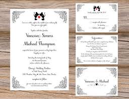 Disney Inspired Kissing Mickey Minnie Mouse Wedding Invitation Suite By Sugar Queens Mickey And Minnie Wedding Disney Fairy Tale Weddings Wedding Invitations