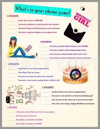 Slumber Party Birthday Party Ideas For Teenage Girls 13 Girls Birthday Party Game Whats In Your Phone Girls Birthday Party Games Sleepover Party Birthday Party For Teens