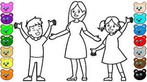 We have collected all the lol surprise dolls coloring. Coloring Mom Brother Sister Coloring Pages For Kids Youtube