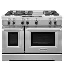48 Inch 6 Burner With Steam Assist Oven Dual Fuel Freestanding Range Commercial Style Kdru783vss Kitchenaid Kitchen Stove Kitchen Aid Dual Fuel Ranges