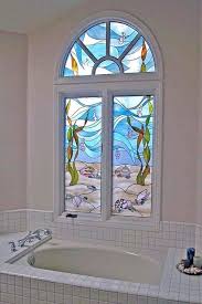 Bathroom window film stained glass. Pin By Rita Leydon On Blue Shades Stained Glass Diy Glass Art Glass Bathroom