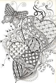 This is lion coloring pages printable adult coloring book lion clip art hand drawn original zentangle colouring page for download doodle art picture coloring image. This Print Is Available In An 8 X 10 Size With An 11 X 14 Black Mat Also In A 5 X 7 Size With An 8 X 1 Zentangle Drawings Heart Coloring Pages Zentangle Art