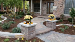 Front yard flagstone walkway landscape installation in santa barbara, ca. Paver Stone Walkways Seasonal Landscape Solutions