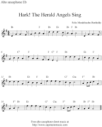 Alto Saxophone Sheet Music The Herald Angels Sing Free Christmas Alto Saxophone Sheet Music Saxophone Sheet Music Sheet Music Clarinet Sheet Music