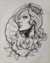 Tattoo Design Sketch 1 By Illogan On Deviantart Day Of The Dead Tattoo Designs Tattoo Sketches Mermaid Tattoo