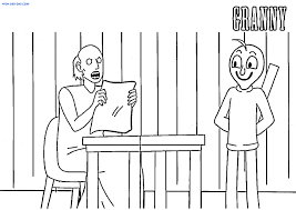 Discover all our printable coloring pages for adults, to print or download for free ! Granny Horror Game Coloring Pages Wonder Day Coloring Pages For Children And Adults