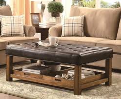 Unique And Creative Tufted Leather Ottoman Coffee Table Leather Ottoman Coffee Table Storage Ottoman Coffee Table Ottoman Table