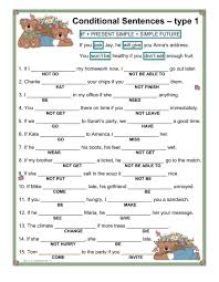 Fill In The Gaps With The Type 1 Conditional Sentences Conditional Sentences Interactive And Downloadable Worksheet Check Your Answers Online Or S Conditional Sentence Types Of Sentences English Teaching Materials