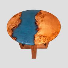 This project was inspired by solar system diagrams, so i incorporated some of. Resin River Round Coffee Table James Purcell Design