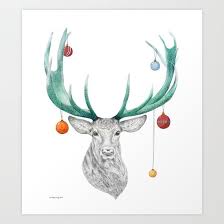 Check spelling or type a new query. The Deer Is Ready To Celebrate Now And Decorated For This Christmas Pencil And Watercolor Realistic Drawing Per Deer Art Print Deer Art Fantasy Creatures Art