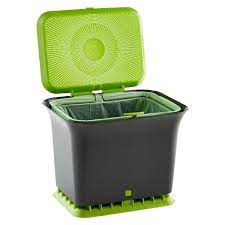 Full circle fresh air odor free kitchen compost collector. Full Circle Slate Odor Free Compost Collector The Container Store