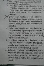 Sebenarnya struktur penulisan karya tulis ini bisa dijadikan sebagai acuan. Urutan Yang Tepat Bagian Proposal Adalah Brainly Co Id