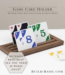 Trace the template onto your paper. Build A Game Card Holder Build Basic