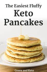 Fluffy Keto Pancakes Made With Coconut Flour Green And Keto Recipe Keto Recipes Breakfast Keto Pancakes Keto Recipes Easy