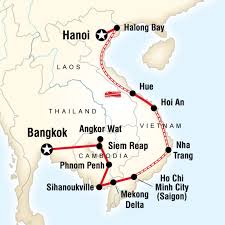Eine landkarte hilft für einen schnellen geografischen überblick. Cambodia Vietnam On A Shoestring Kambodscha Vietnam Reise Sudostasien