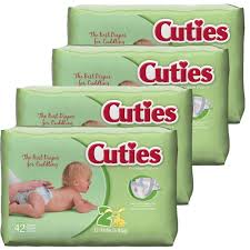 Cuties Baby Diapers Size 2 42 Count Pack Of 4