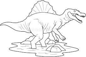 Spinosaurus Stock Vector Illustration Dinosaur Coloring Pages Animal Coloring Pages Spinosaurus