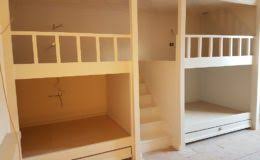 The loft bed has an additional bed on the bottom as well as a couple of drawers, shelf. Design Inspiration Solid Wood Beds Custom Made Beds Solid Wood Beds Built Onsite