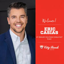 Welcome Eric Casias, so proud to work with you and can't wait to see what  our team accomplishes at City Bank!!