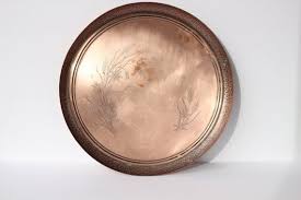 Huge Solid Copper Decorative Plate Fantasy Copperware Plate Decorative Plates Extra Large Wall Hanging Plates