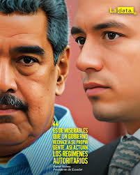 Tendencia “Es de miserables que un gobierno rechace a su propia gente. Así  actúan los regímenes autoritarios" El presidente Daniel Noboa condenó la  decisión de Nicolás Maduro de negar la entrada a