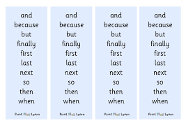 In prose, the material is supported and conditioned not only by the ordering of the material (its position) but by connectives which signal order, relationship and movement. Connectives Page 1 Free Teaching Resources Print Play Learn