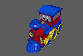 Train Toy Cartoon Toy Train Cartoon Eye Texture