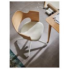 Fjallberget White Stained Oak Veneer Gunnared Light Beige Beige Conference Chair Ikea Conference Chairs Chair White Stain