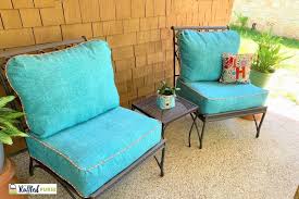 Frösön cover for chair cushion. How To Make Cushion Covers For Outdoor Furniture The Ruffled Purse
