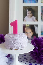 Tqsm zila sudi promote @aisydelight. Healthier Smash Cake Recipe Hannah S Purple Polka Dot 1st Birthday Party Kristine S Kitchen