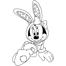 Printable coloring pages of mickey and minnie mouse and pluto last updated on march 1st 2021. Disney Easter Coloring Pages Minnie Mouse Bunny Xcolorings Com