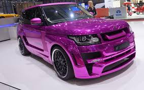Hamann Range Rover Adds Big Pop Of Color At Geneva Show Pink Range Rovers Pink Car Range Rover