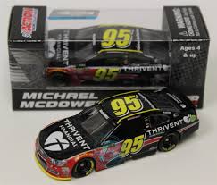 Diecast cars are packaged in a clear window box. Michael Mcdowell 2016 Thrivent Financial 1 64 Nascar Diecast Walmart Com Walmart Com