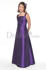 Purple Junior Bridesmaid Dress With The Square Neckline And The Flowing Skirt Junior Bridesmaid Dresses Flower Girl Dresses Junior Bridesmaid
