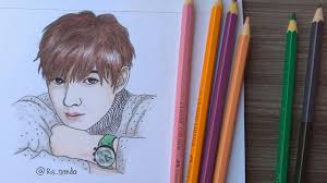 Mewarnai Menggunakan Pensil Warna Oppa Korea Youtube