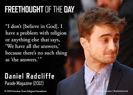 On this date in 1989, actor Daniel Jacob Radcliffe was born to a Protestant  father and Jewish mother in London. Radcliffe was selected for the 1999 BBC  television production of "David Copperfield"