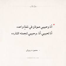 شعر محمود درويش أنا وحبيبي صوتان عالم الأدب Arabic Calligraphy Calligraphy