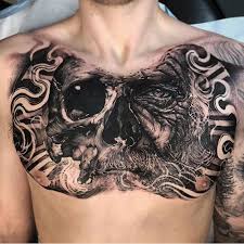 101 Best Skull Tattoos For Men Cool Designs Ideas 2019 Guide Cool Chest Tattoos Chest Tattoo Men Chest Tattoos For Women