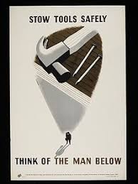 Tom Eckersley Safety Posters Vintage Graphic Design Health And Safety Poster