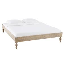 Rüsten sie ihr bett mit einem passenden lattenrost aus. Bett Aus Massivem Geschnitztem Mangoholz 160x200 Meeko Maisons Du Monde