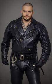 Pin By Jeff On Beard Balm Mens Leather Clothing Tight Leather Pants Leather Men